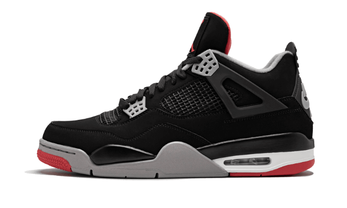 Jordan - Air Jordan 4 Bred - Black/Cement Grey/Fire Red
